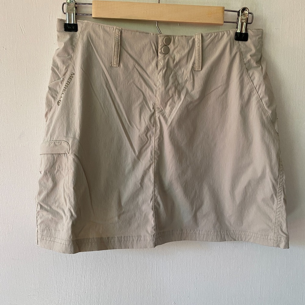 Merrell Belay Skort Size 2 Tan Selectwick Golf Tennis Athletic Stretch Gorpcore